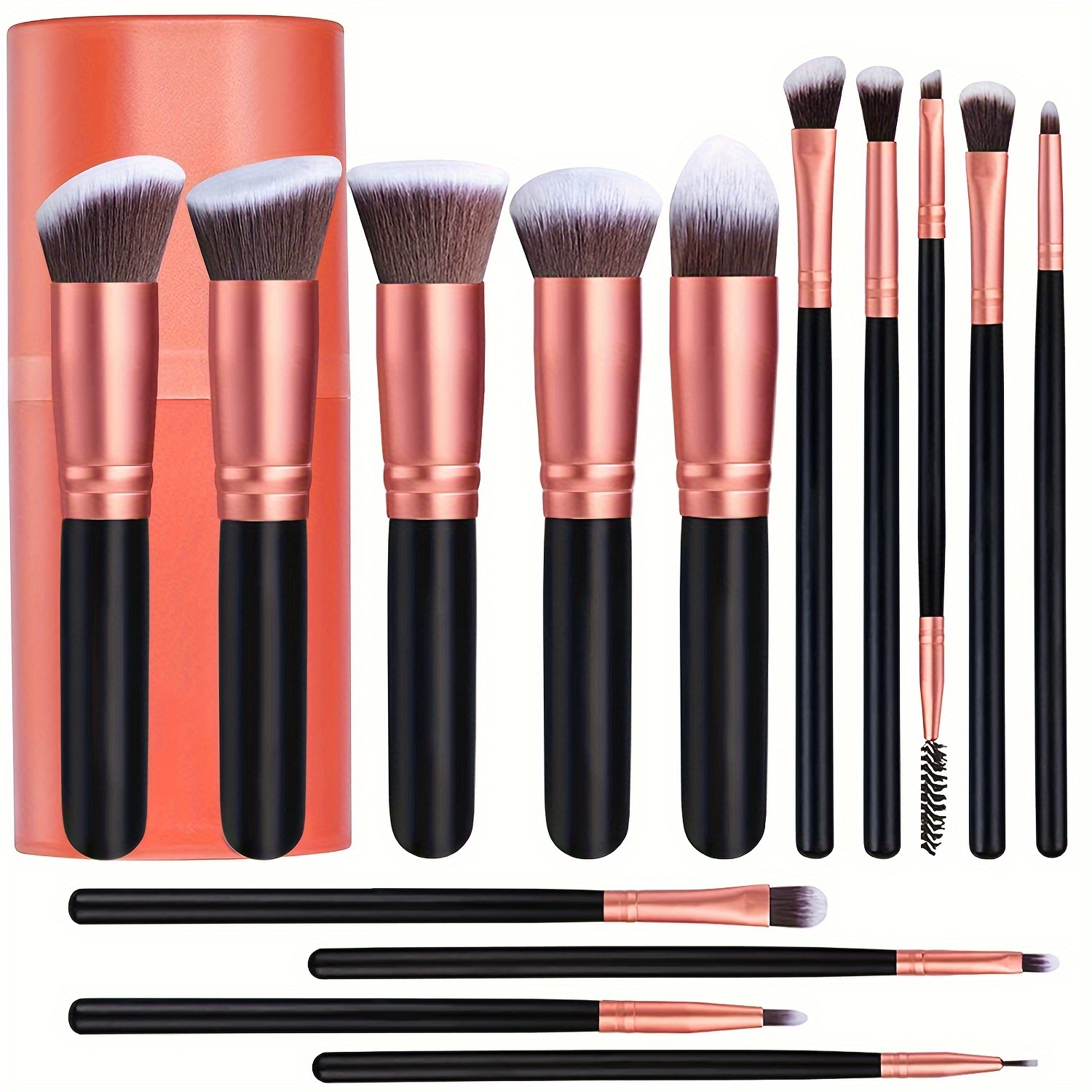 Conjunto Brochas Maquillaje Suaves Esponjosas Profesionales - Temu