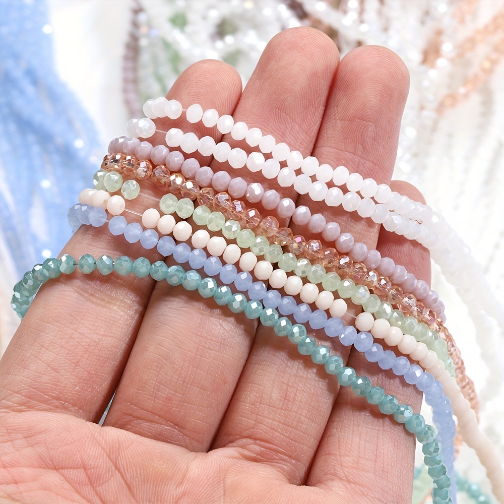 1500pcs/1Bag 2mm Glass Spacer Beads Round Faceted Crystal Czech Seed DIY  for Jewelry Making