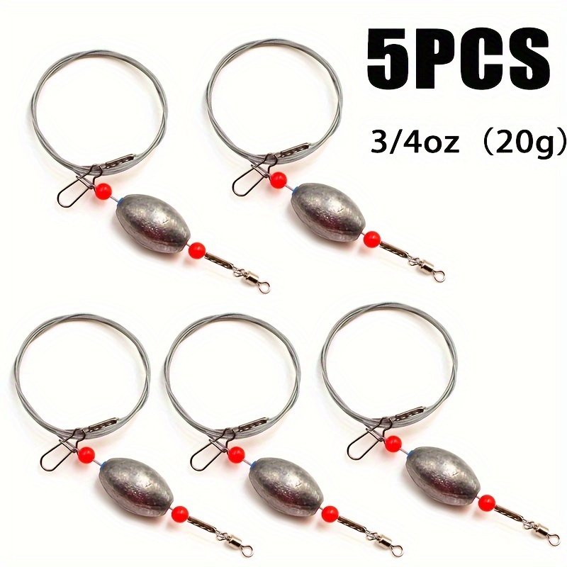 SILANON Fishing Egg Sinkers Weight Rigs,Flounder Grouper Ready Rig
