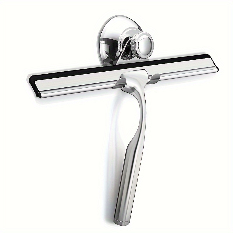 Bathroom Squeegee For Shower With Suction Cup Hook For Glass, Mirror,  Stainless Steel Door Cleaning Rustproof