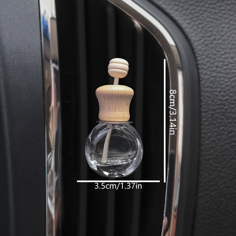 1pc Car Air Vent Clip, Car Aroma Diffuser Bottle, Glass Empty Bottle For  Car Fragrance, Car Interior Essential Oil Diffuser Decoration Bottle