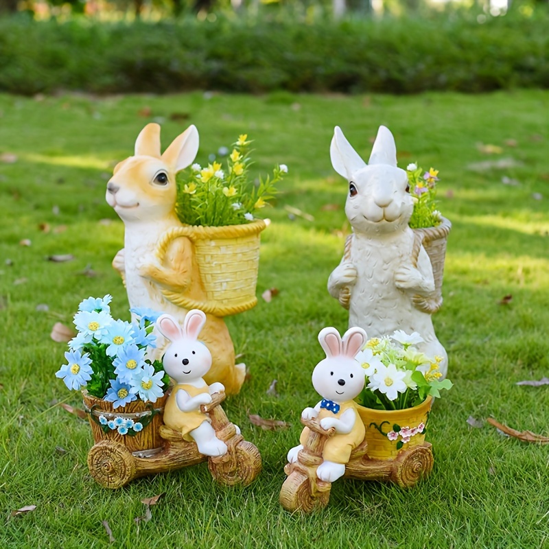 Daydreaming Bunny Statue Decoration - For Easter - Resin from Apollo Box