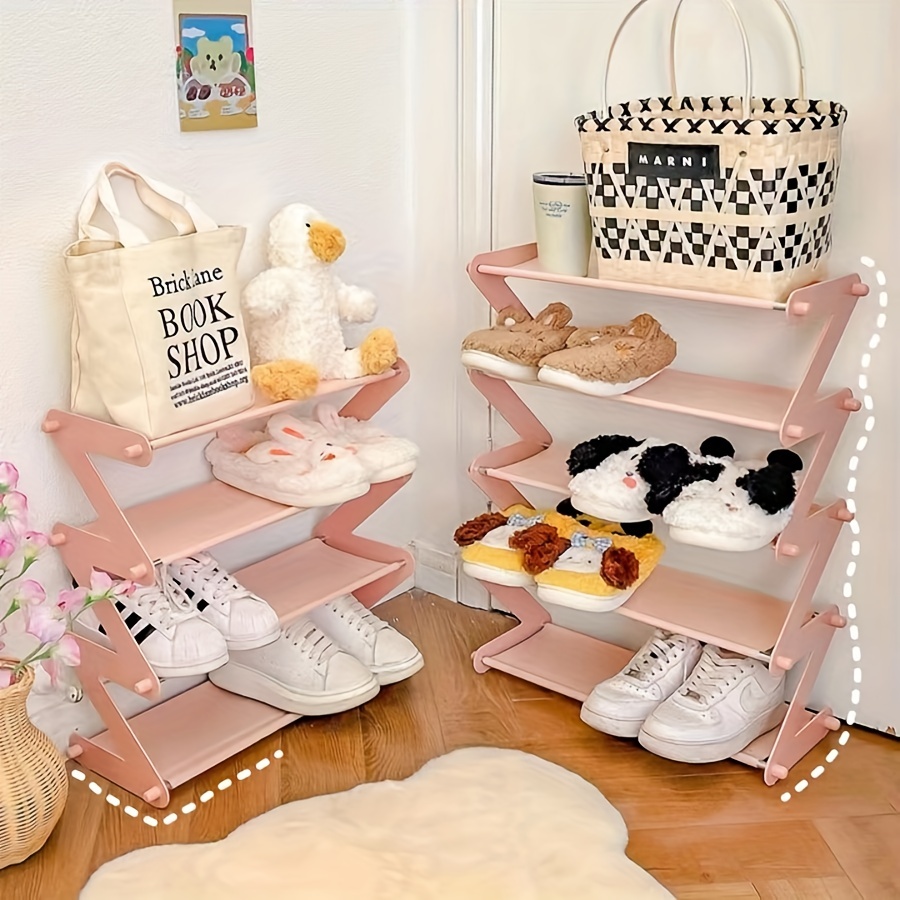 4 Tiers Shoe Rack Practical Shoe Cabinet for Home Dorm Room Shelf Hanger  Shoecase Balcony Multifunctional