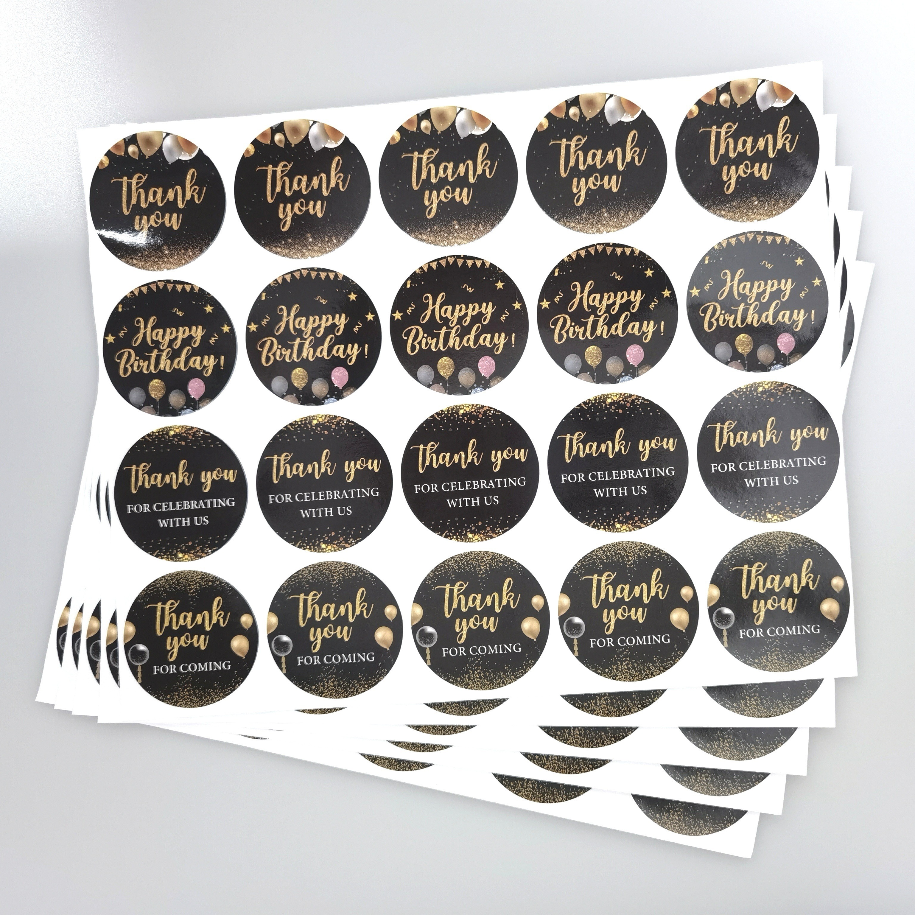 Thank you for your ORDER stickers, Personalized Thank You Round Stickers  1.5 Inch (set of 60)