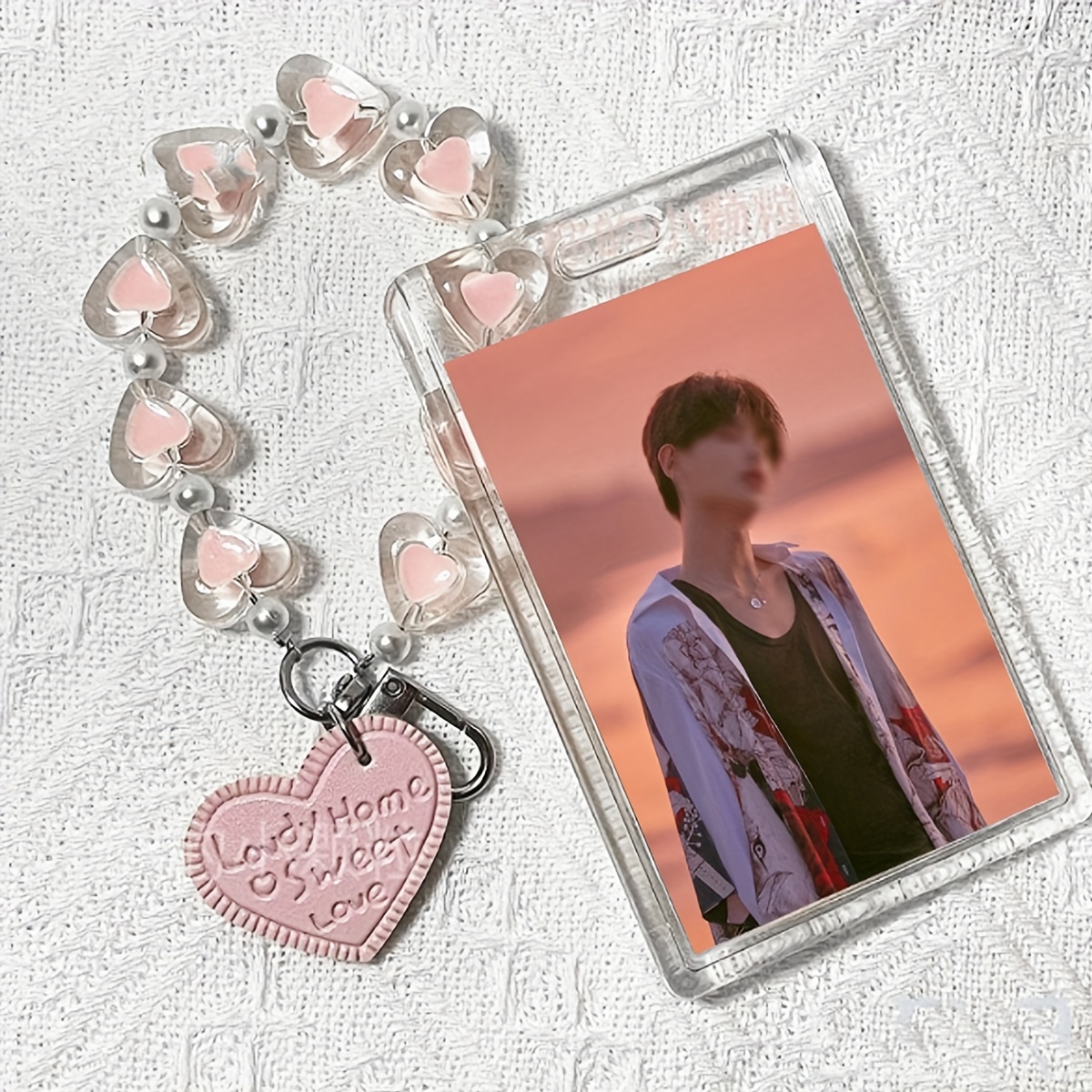 Kawaii 3 inch Photocard Holder Acrylic Transparent Kpop idol Chasing stars Photo  Protector Sleeves Protective Case