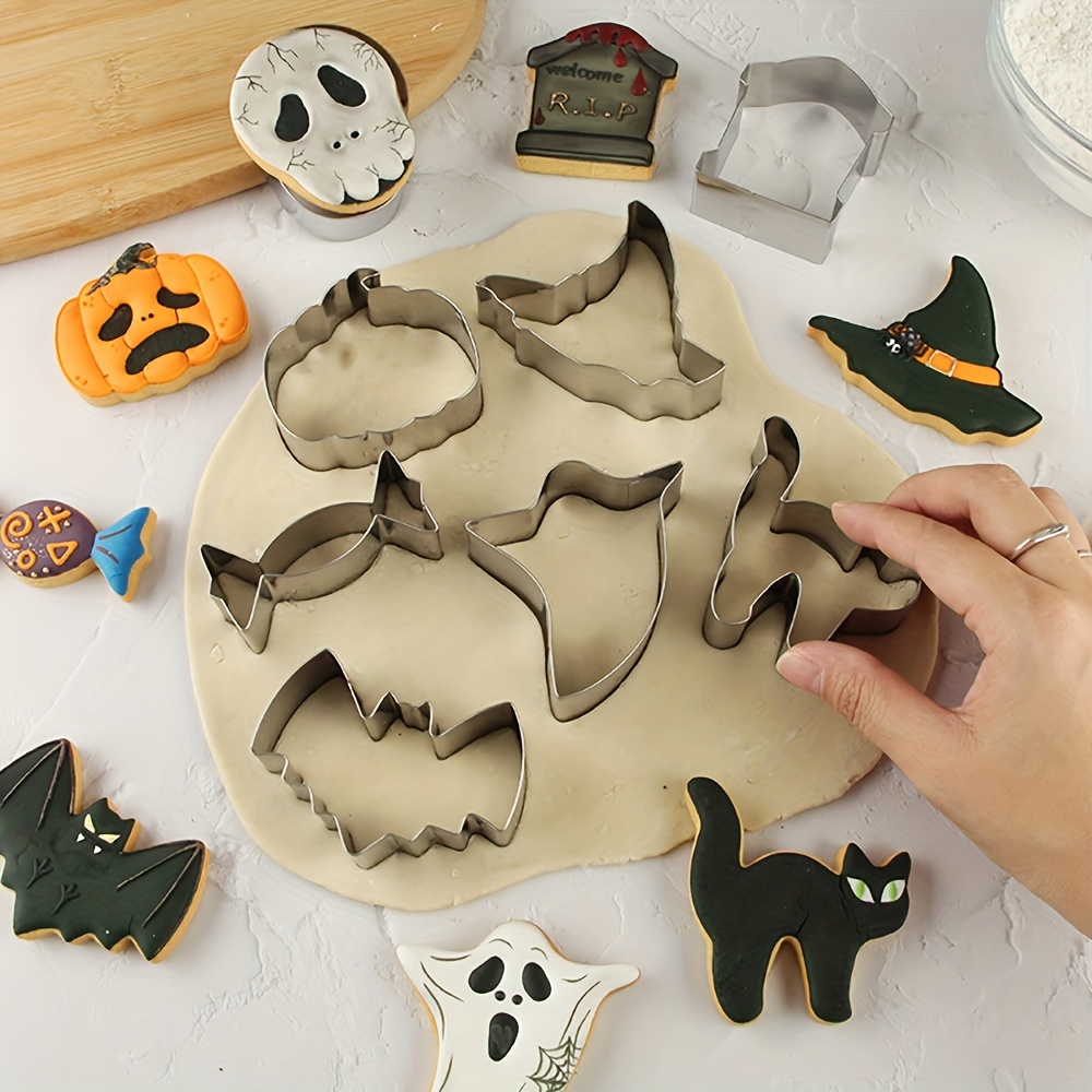 Biscuit Cutters Halloween Wizard Ghost Biscuit Cutter Set - Temu