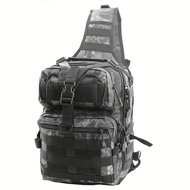 Men's Crossbody Chest Bag Large-capacity Multifunctional Small Checkered  Backpack For Travel Sport Camping - Temu