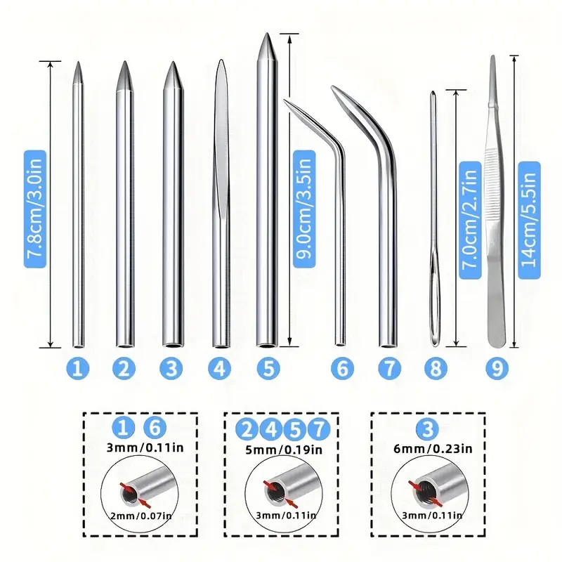6 Curved Fid Lacing Needle