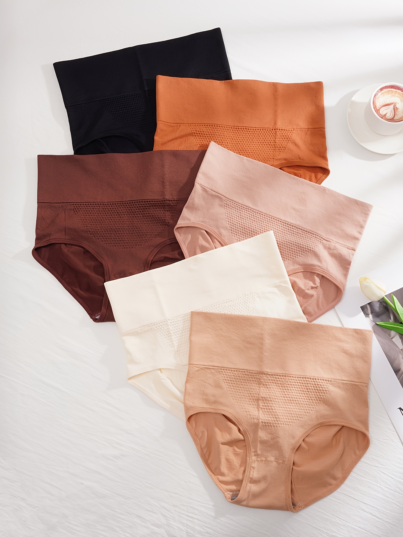 Cotton Crotch Mid Waist Comfortable Seamless Women's Panties - Temu