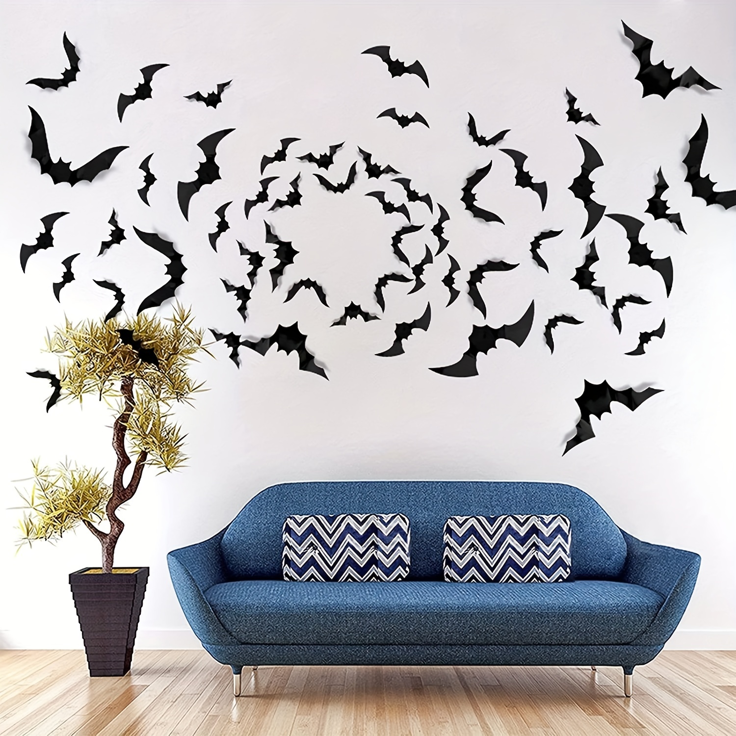 Halloween 3D Bats Decoration Wall Stickers Waterproof Black Spooky Bat for  Halloween Decoration Window Porch Door Party Supplies - AliExpress