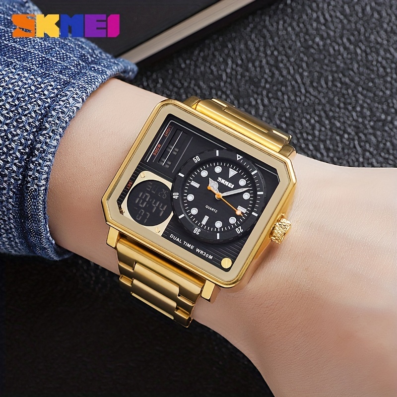  Unique Watch Design, Fashion Cool Watches for Men with Enlarged  Seconds Designer for Elderly, Men's Digital Multifunction Outdoor 50M  Waterproof LED Wristwatch : Clothing, Shoes & Jewelry