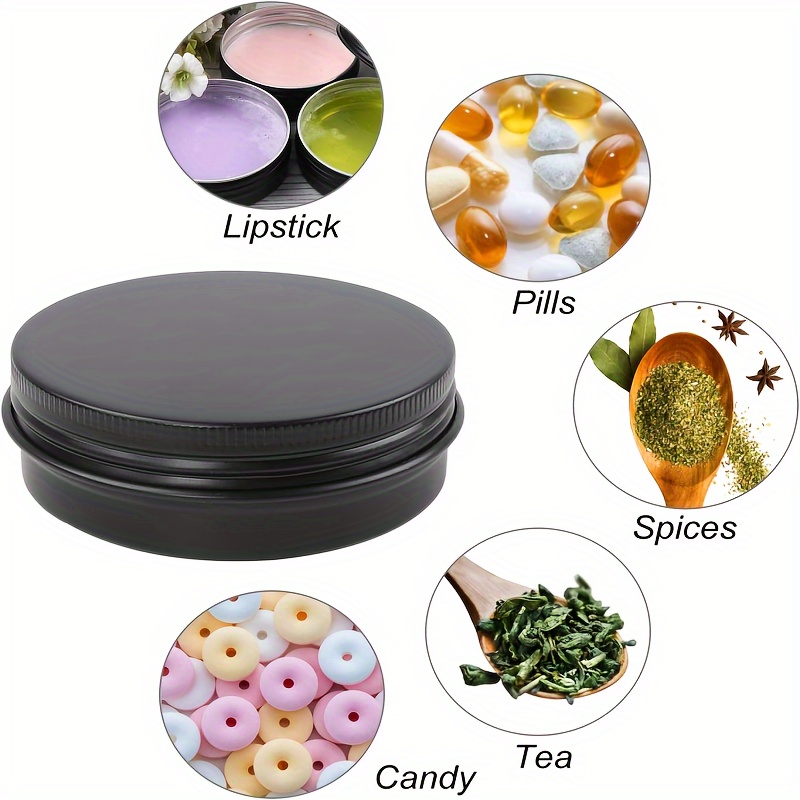 3/6 Pcs 1.35oz Aluminum Tin Jar, Round Metal Tins With Lids, Aluminum  Cosmetic Sample Containers With Screw Lid For Candle, Lip Balm,salve,eye  Shadow, Check Out Today's Deals Now