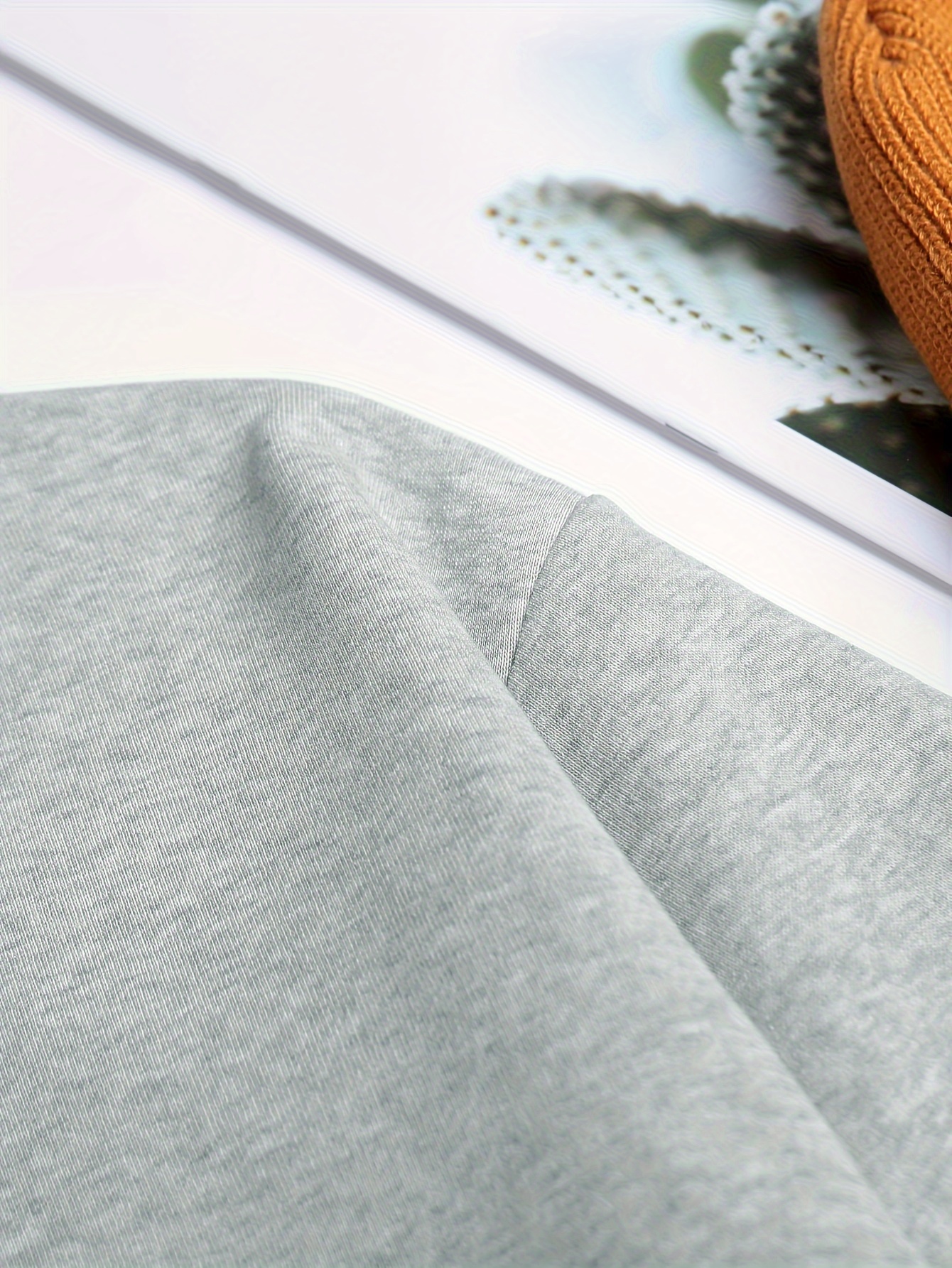 Solid Color Fleece Round Neck Sweatshirt Versatile Long - Temu