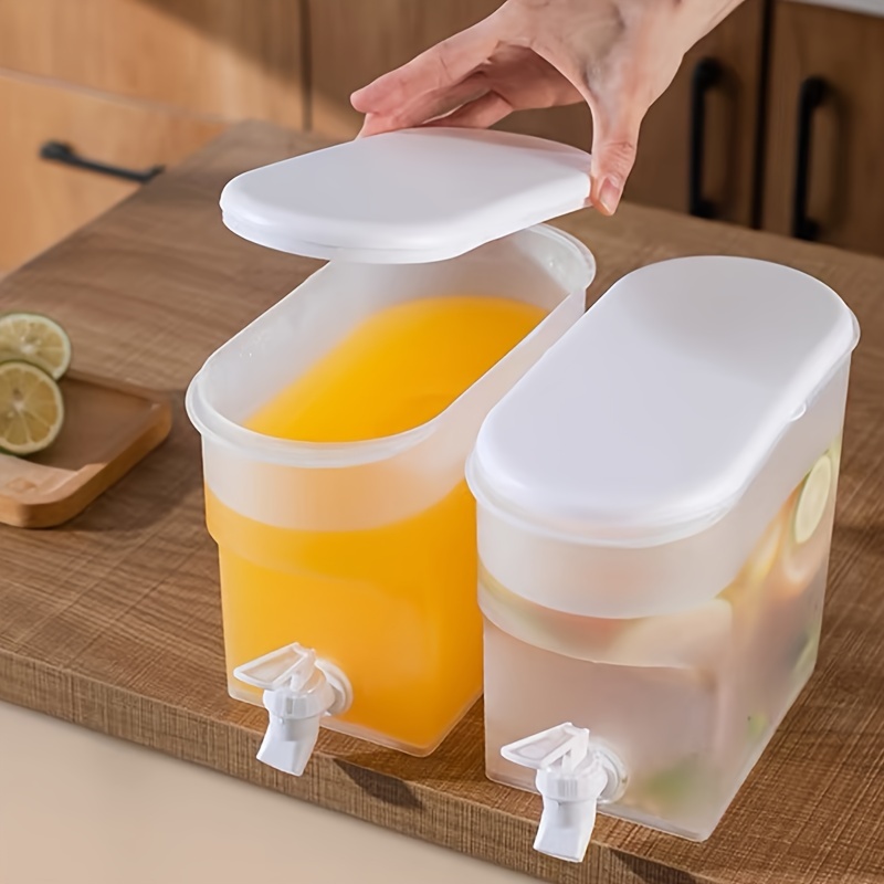 1pc Cold Kettle With Faucet Large Capacity Refrigerator Water Jug Beverage  Dispenser Lemonade Bottle Summer Cool Water Bucket