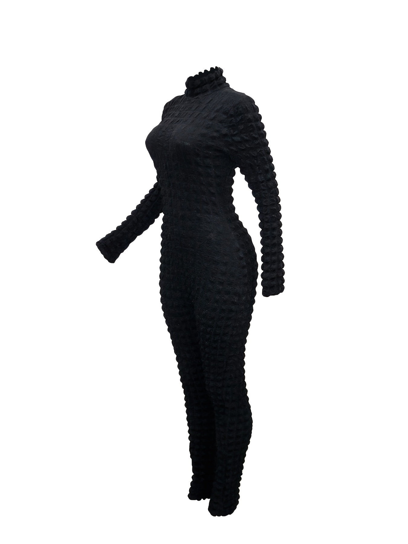 Women's Plus Roll Neck Bodycon Jumpsuit