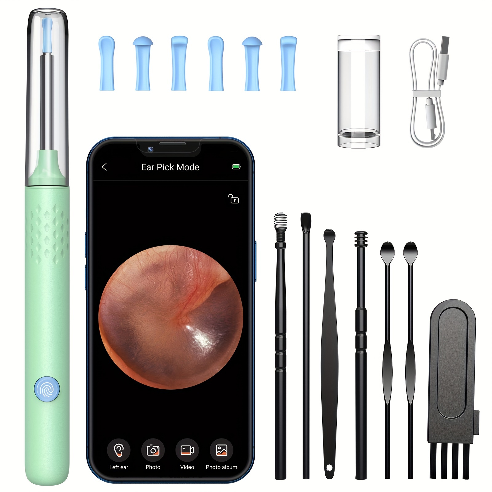 Usb Otoscope Ultra Clear View Ear Camera With Ear Wax - Temu