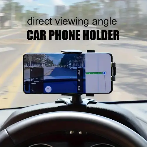 Universal-Armaturenbrett-Autotelefonhalter Einfacher Clip-Halterungsständer  GPS-Display-Halterung Auto-Front-Stützständer für iPhone Xiaomi