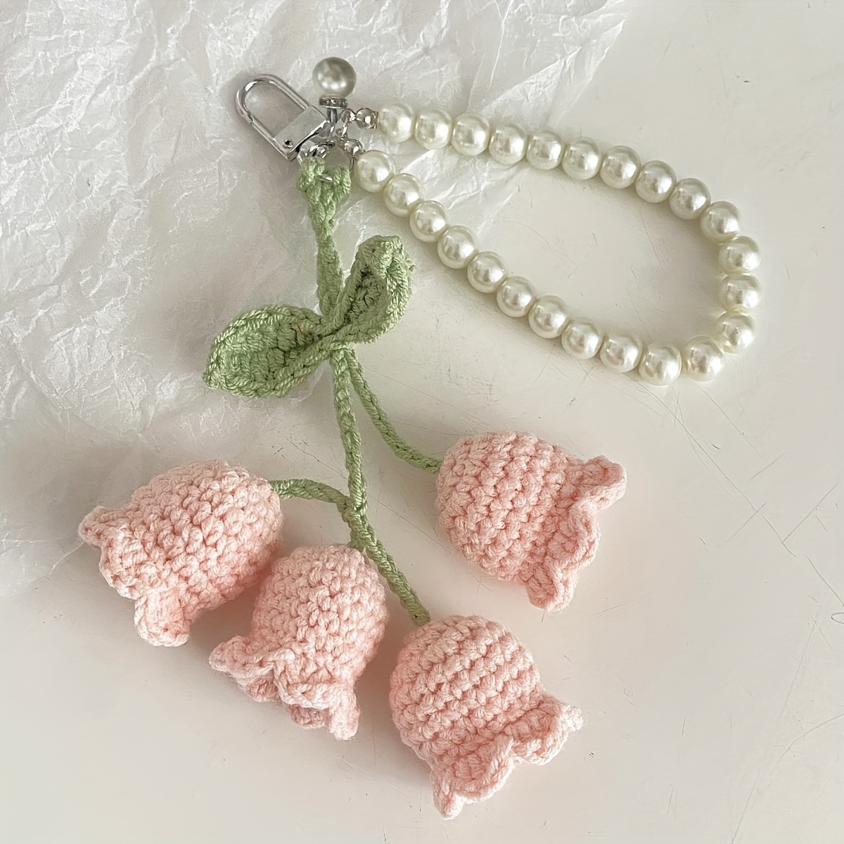 Creative Crochet Wool Flower Lily Of The Valley - Temu