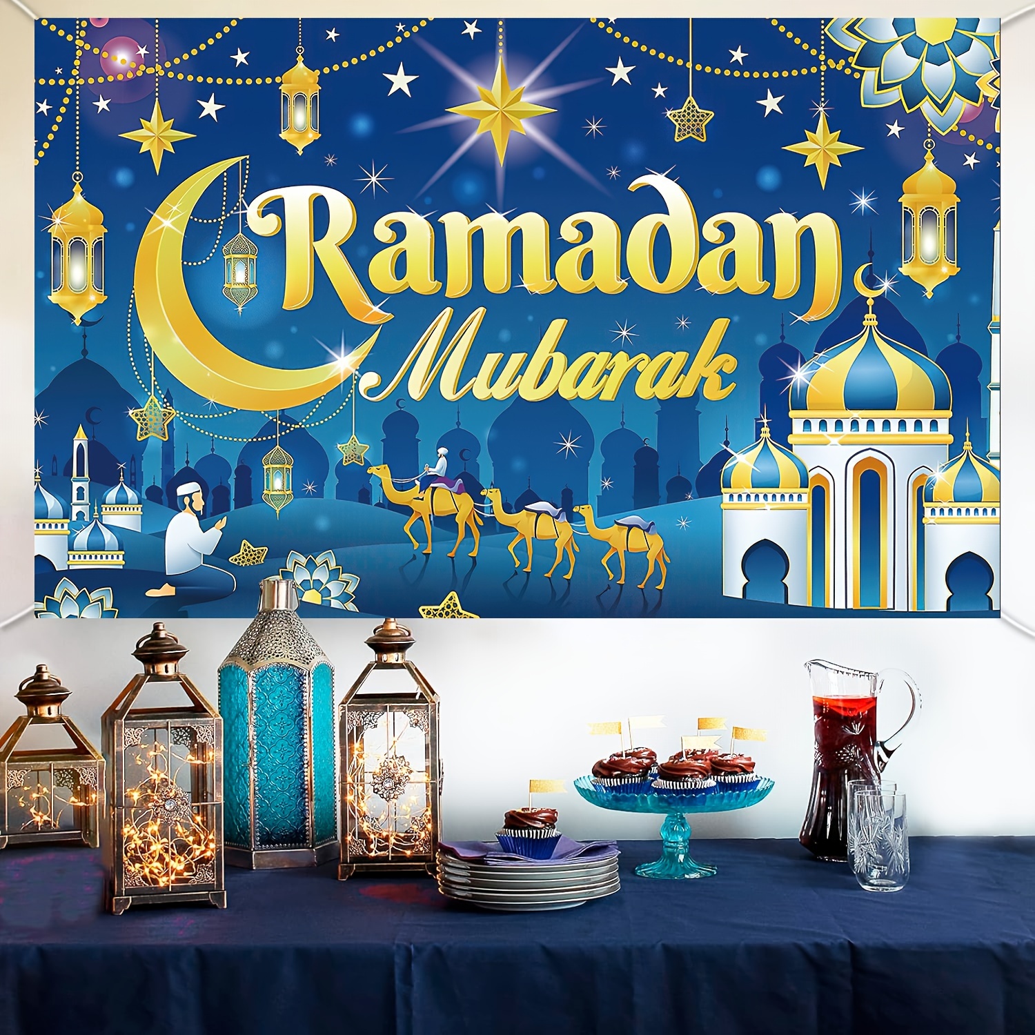 Comprar Ramadán Kareem, Decoración de Ramadán, Decoración Eid, Decoración  de Ramadán, Regalos Eid, Decoración de mesa, Ramadán Mubarak