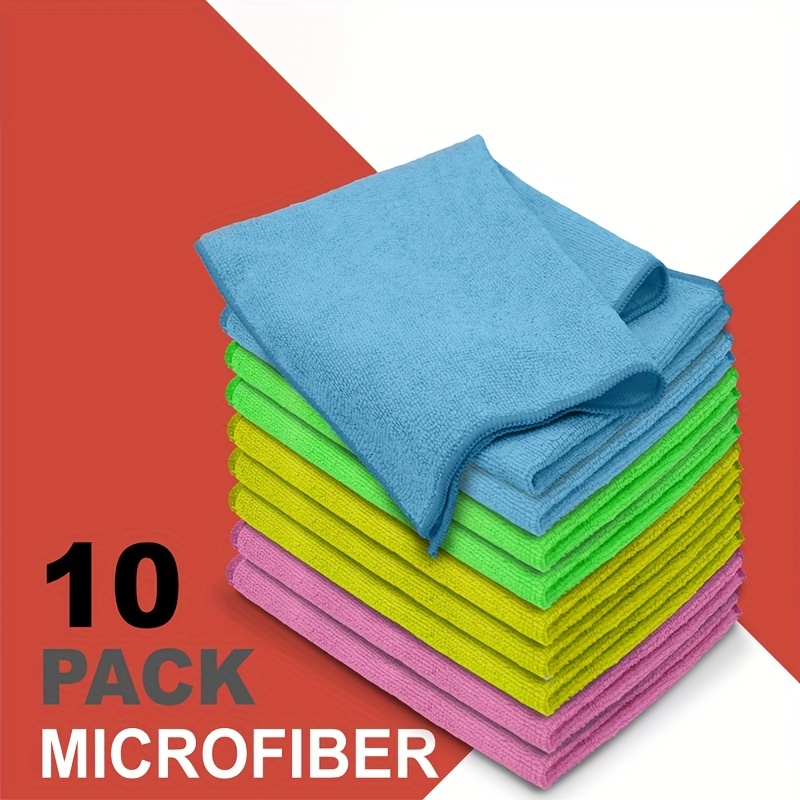Juego De 5 Uds De Paños De Microfibra De Limpieza Multiusos Trapo Limpiador  De Ventanas Toalla Coche, Color Aleatorio