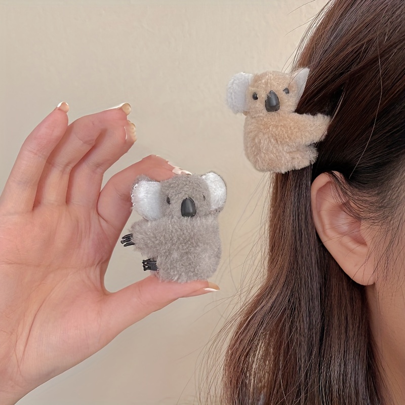 10 PCS Koala Stuffed Animal Hair Clips Small Koala Hair Claw Clip for Women  and Girls