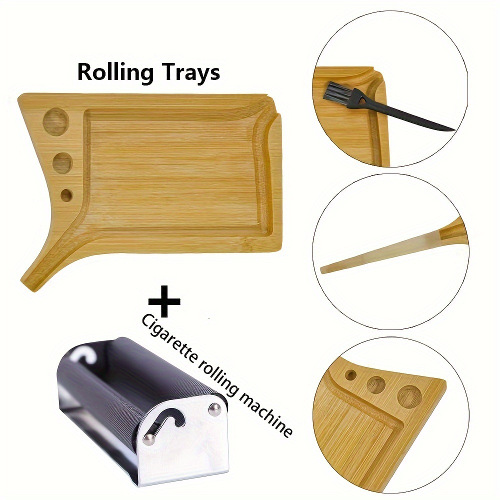 Wooden Rolling Tray Dabbing Trays Metal Tray Metal Pallet - Temu