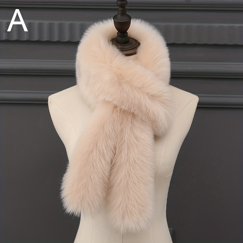 Promotional Warm Custom Soft Fashion Rabbit Fur Scarf Fur Neck