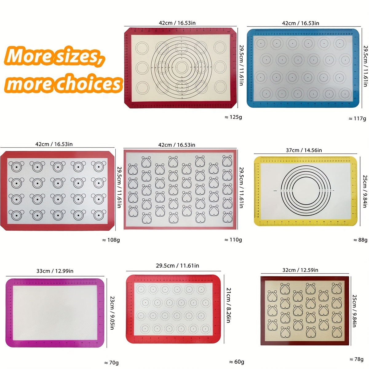 Minmallife Silicone Tray Mat - Reusable Baking Sheet Liners - Nonstick Baking Cooking Mat - Oven Lining - Multipurpose Silicone Mat - Flexible