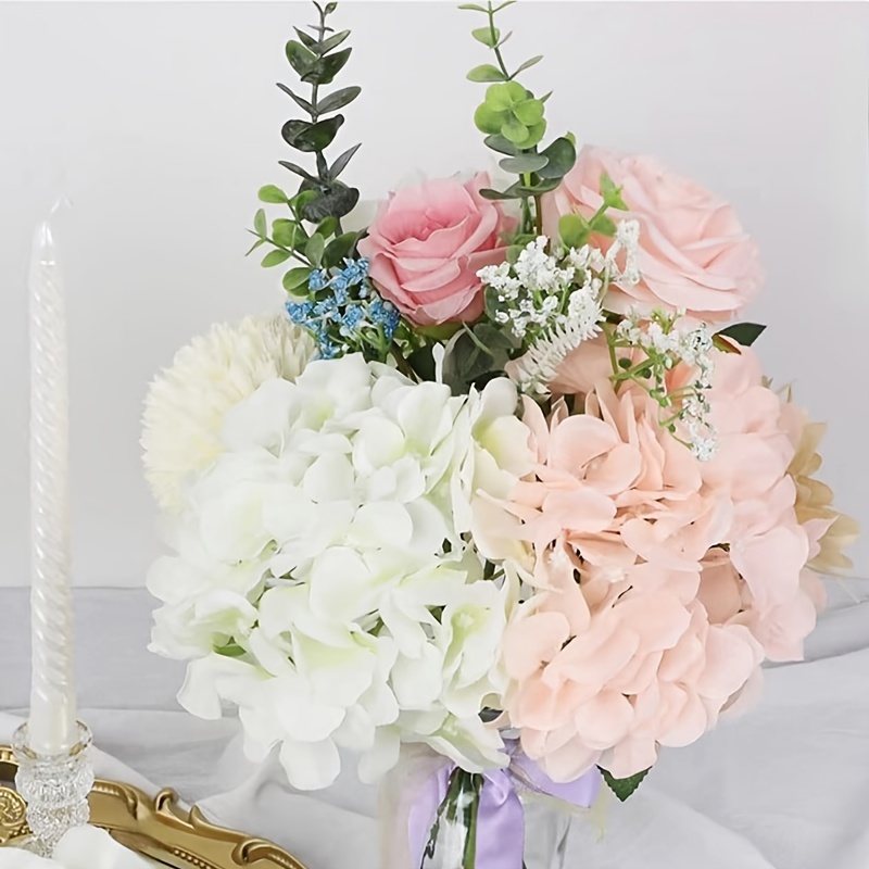 1 Bouquet Of Simulated Bridal Bouquets Simulated Hydrangea - Temu