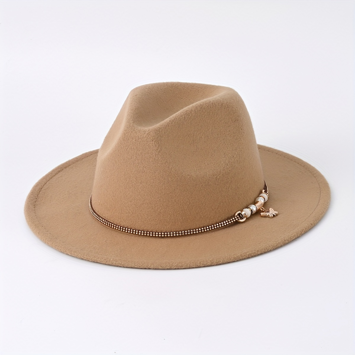 White Fedora Hat. Stylish New Look, Unisex