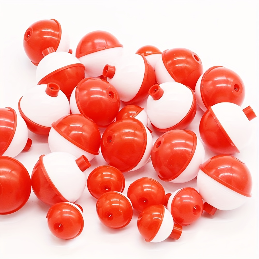 2/3/5/10pcs Red & White Fishing Floats, Hard ABS Fishing Bobbers, Fishing  Tackle Accessories
