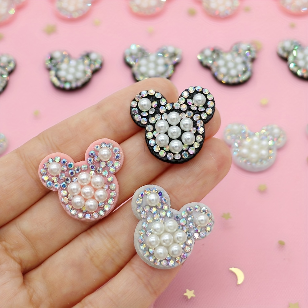 

20pcs Cute Cat Shaped Patch Stickers Multiple Colors, Suitable For Hair Clips, Bags, And Diy Accessories