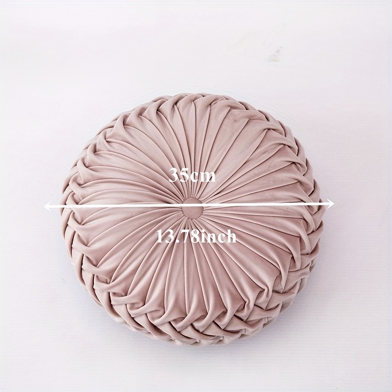 Velvet Pumpkin Round Cushion for Home Decor