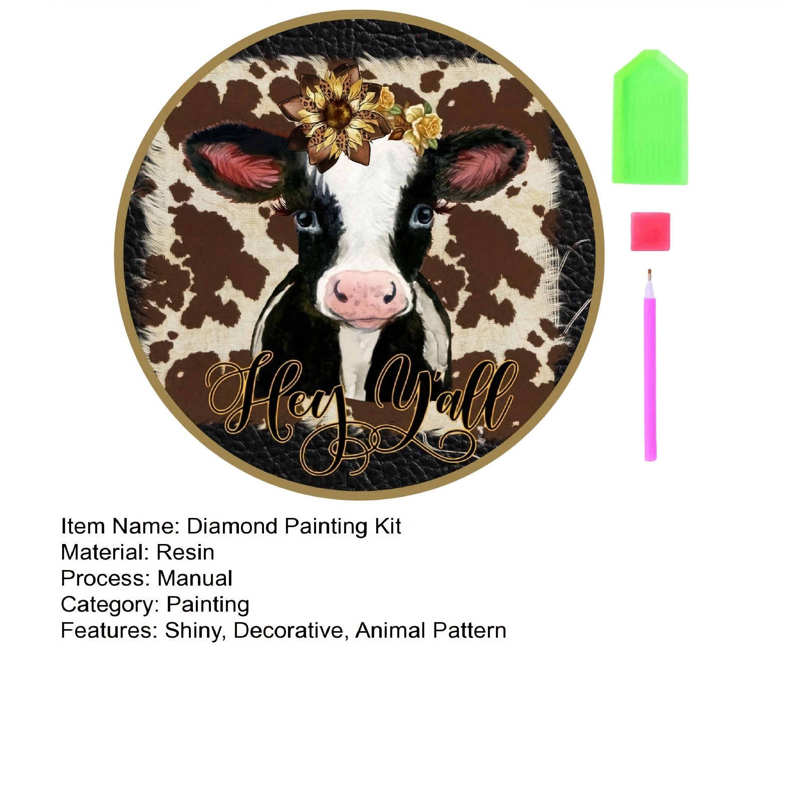 5D Diamond Painting Kits for Adults Beginners, Cow and Calf
