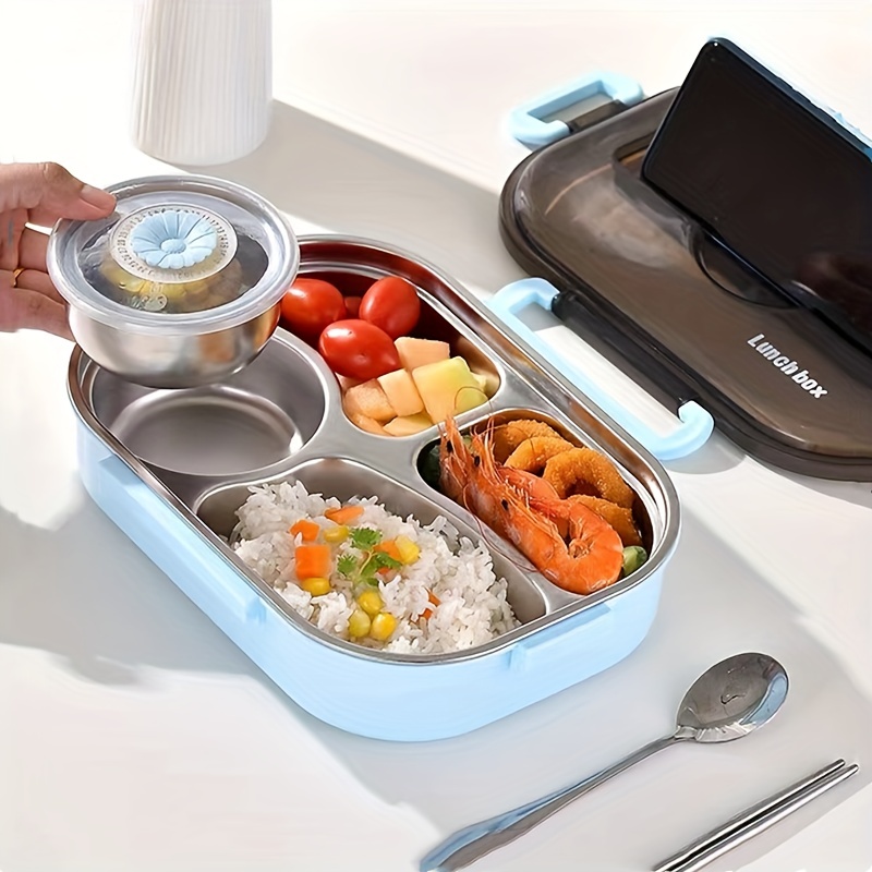 Portable Insulated Lunch Container Set Stainless Steel - Temu