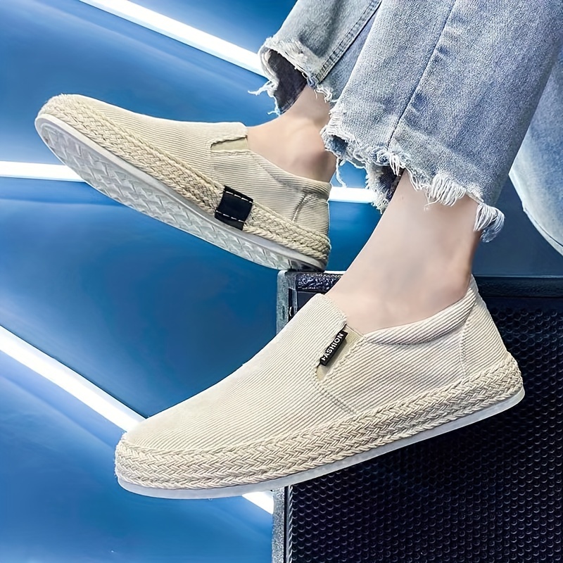 Men's Skate Shoes With Good Grip, Breathable Slip-on Espadrille Loafers  Sneakers - Temu