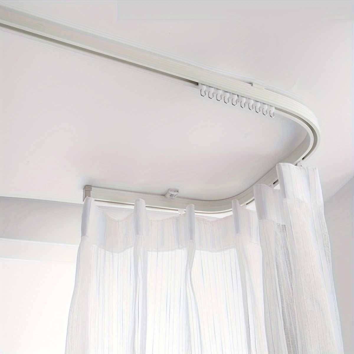 6100 Flexible Curtain Track  Shower curtain track, Ceiling curtain track,  Curtain track