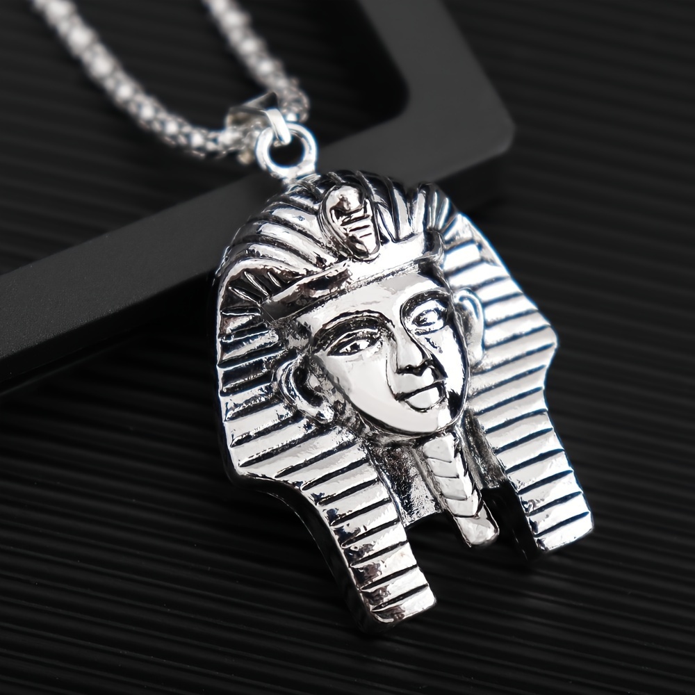 Retro Egyptian Pharaoh Sphinx Pendant For Men, Men's Hip Hop Punk Necklace