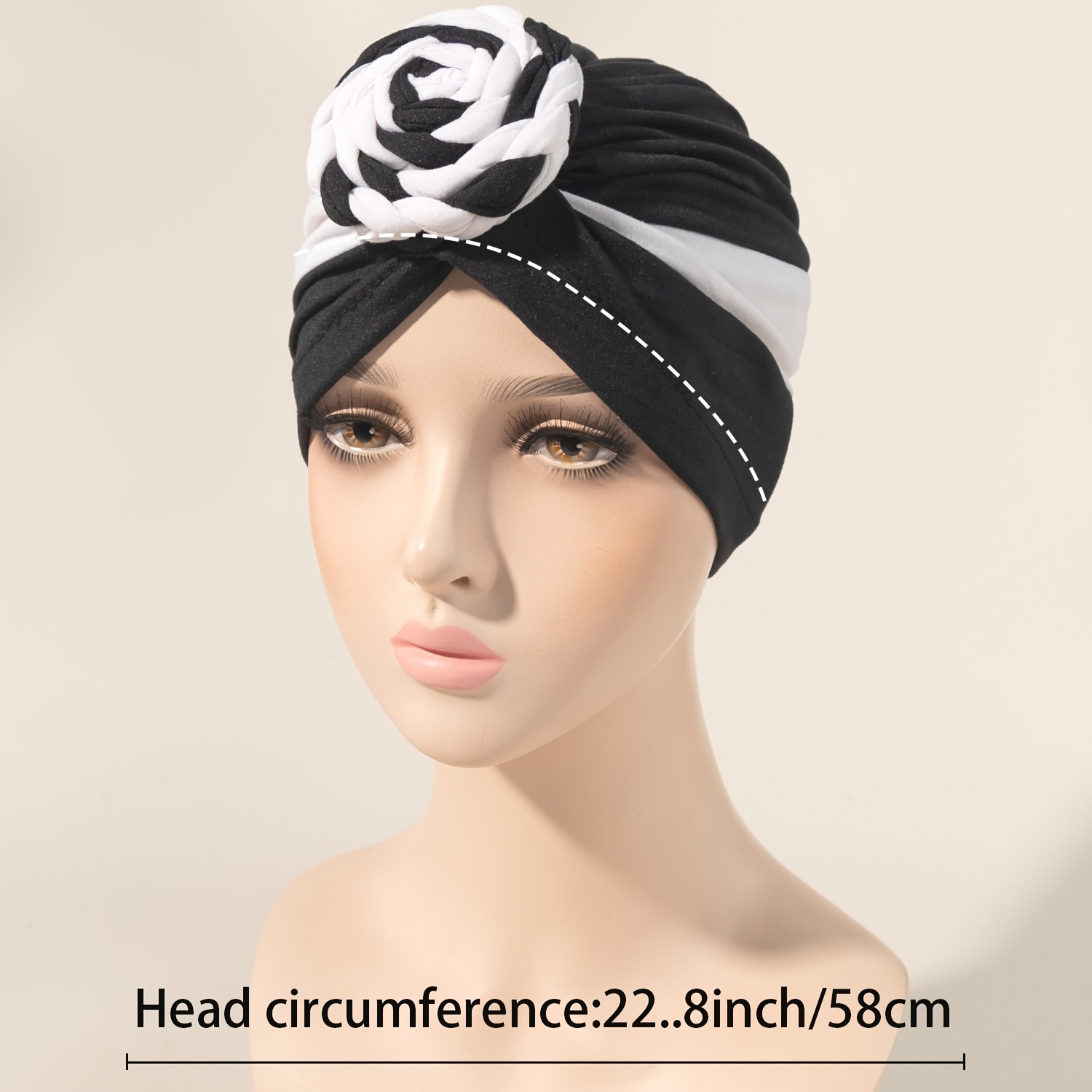 NKOOGH Snap Back Hats for Men Uncle Hat Slip On Pre Tied Head Scarves Women  Headwear Turban Caps Head Wrap Headscarf for Women Girls Cap 