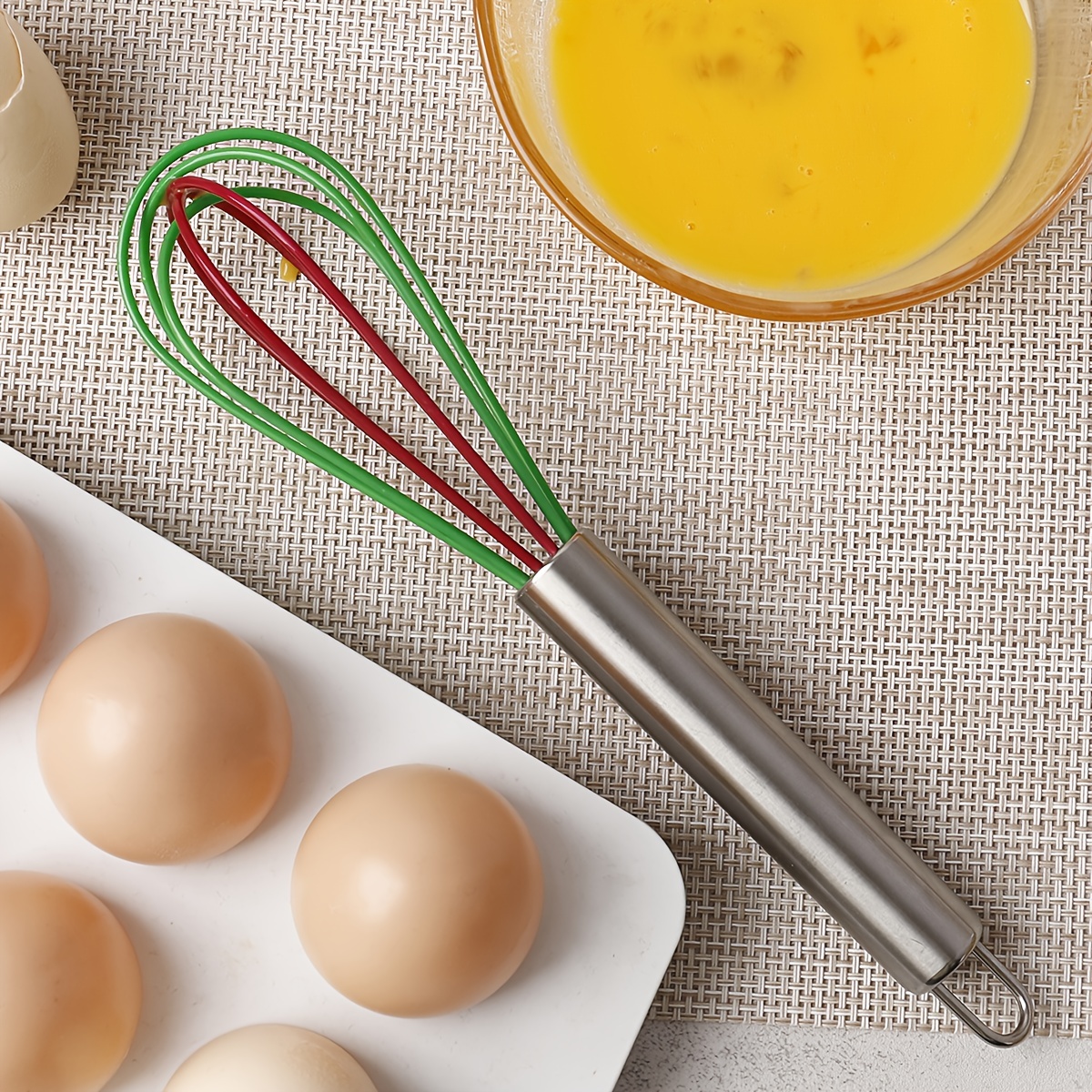Silicone Whisk, Egg Beater, Blender, Mixer, For Blending, Whisking, Beating  And Stirring, Baking Tools, Kitchen Gadgets, Kitchen Accessories - Temu