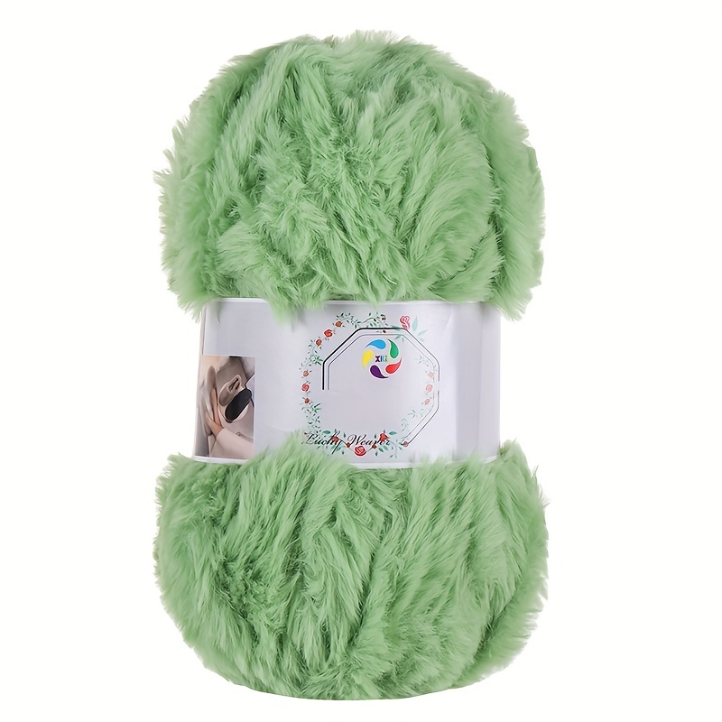 1pc Faux Mink Fur Yarn Soft Yarn For Diy Knitting And Crocheting