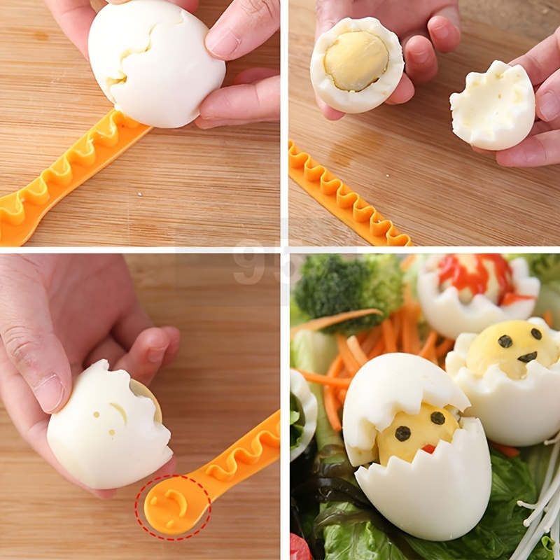 2pcs Egg Cutter, Fancy Cut Egg Cooked Eggs Cutter, Lace Egg Slicer