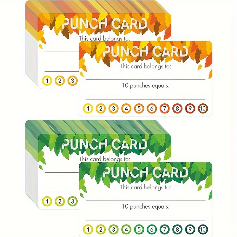 Punch Cards Suitable For Classroom Behavior Reward Punch - Temu