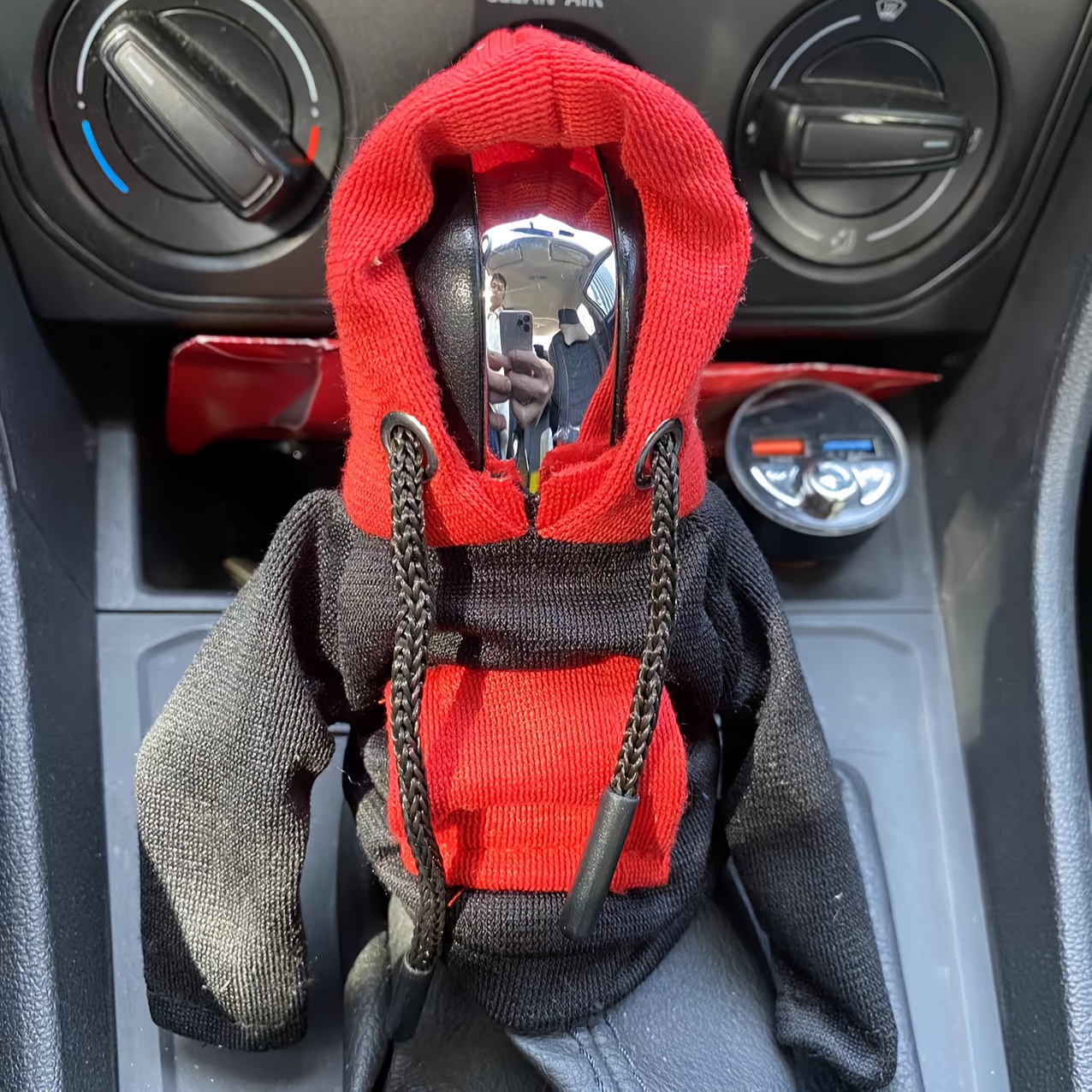 Hoodie Car Gear Shift Cover Funny Sweater Hoodie Gear Shift Knob