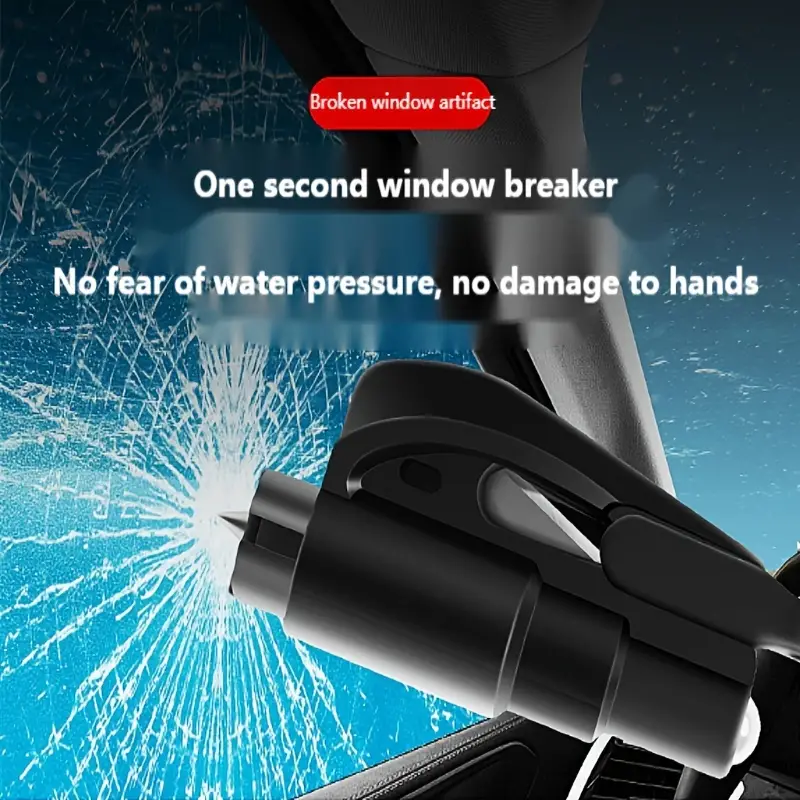 Auto-Notfallhammer Sicherheitsfluchthilfe Rettungswerkzeuge Gurtschneider  Mini-Portable-Schlüsselanhänger Lebensrettendes Auto-Fensterglasbrecher