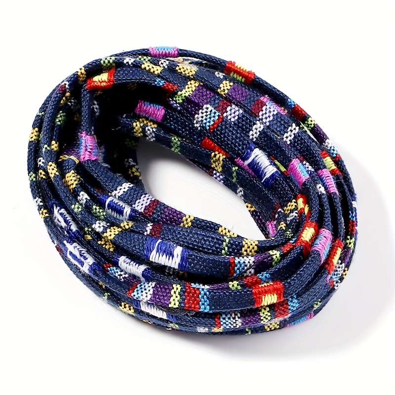 5 Yards Colored Cotton Core Rope Classic Flat Band Ethnic - Temu