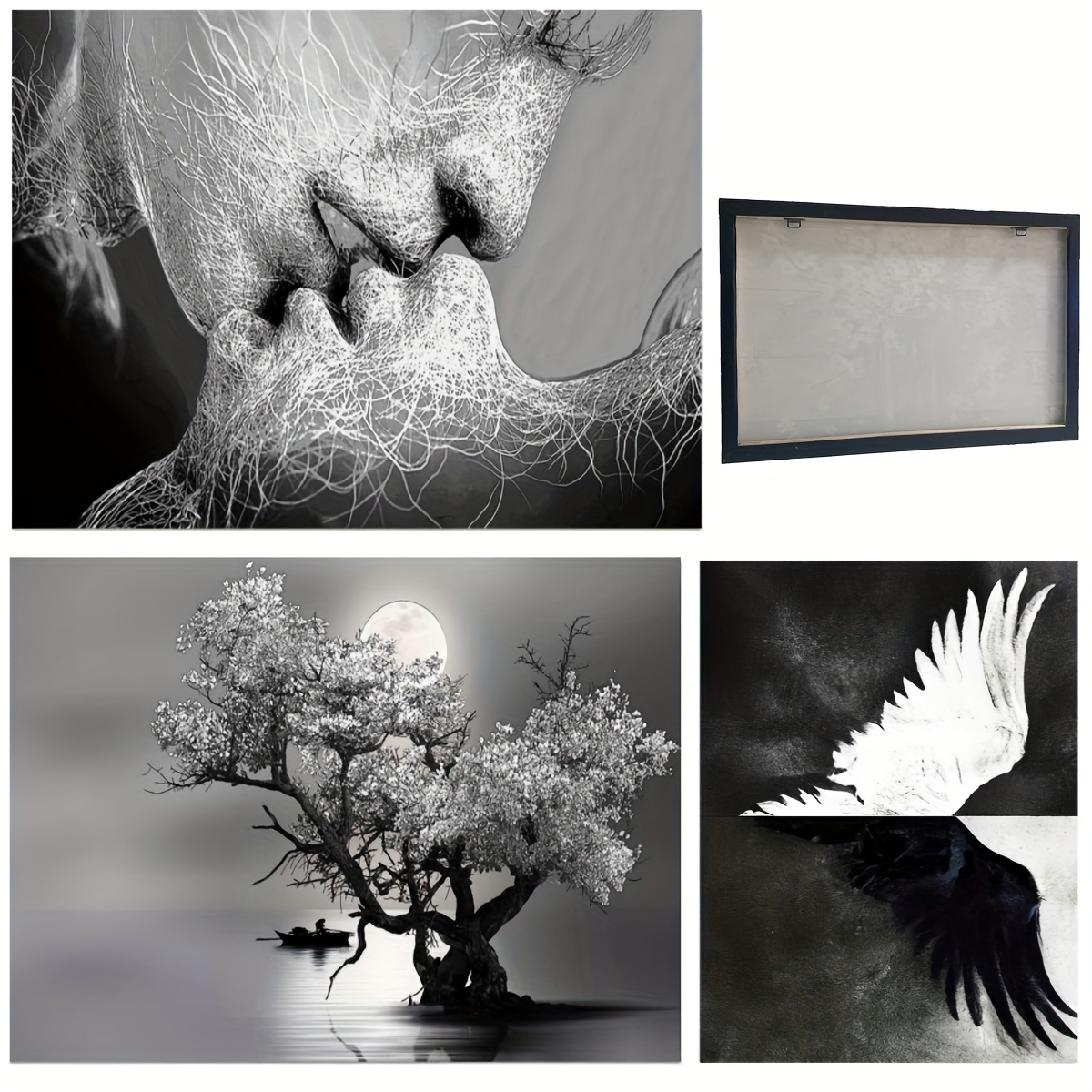 The Black And White Dimension Wall Art & Décor