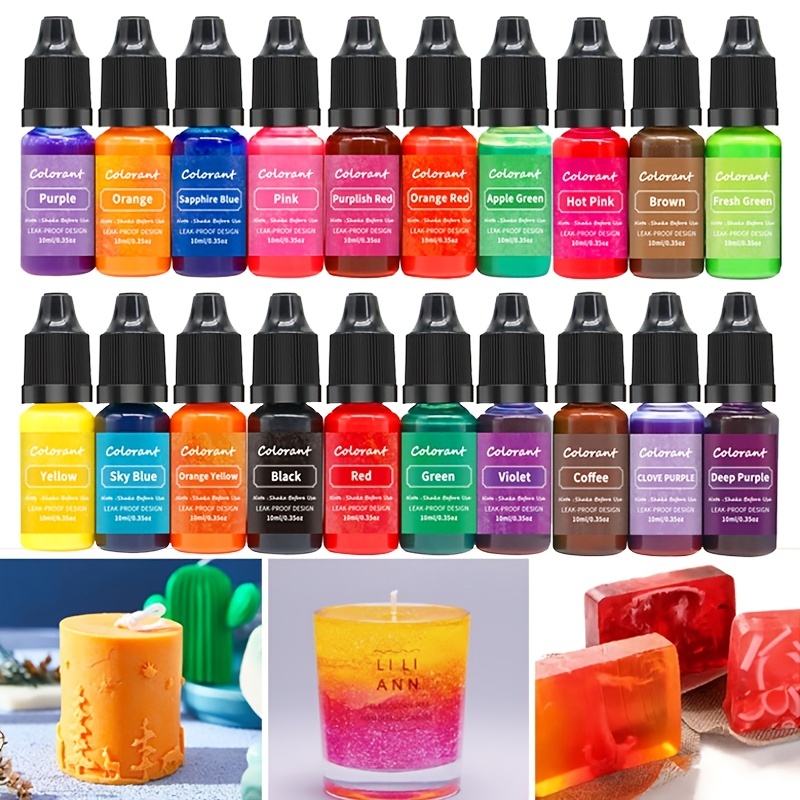 10ml Candle Dye Highly Concentrated Aromatherapy Color Essence Soap Toning  Pigment Soy Wax Paraffin Dye Colorant