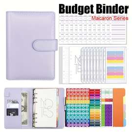 1 pack a6 budget planner savings binder with colorful stickers budget book with bill organizer and expense   finance planner account book to take control of your money