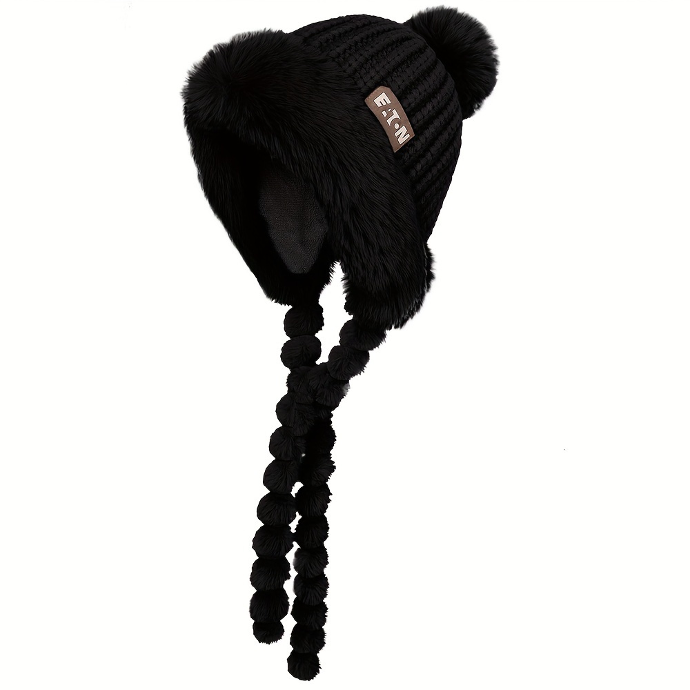 Kunstfell Trimmed Hut für Frauen, stilvolle russische Kosakenmütze mit  Fleece für Reisen Acsergery Geschenk